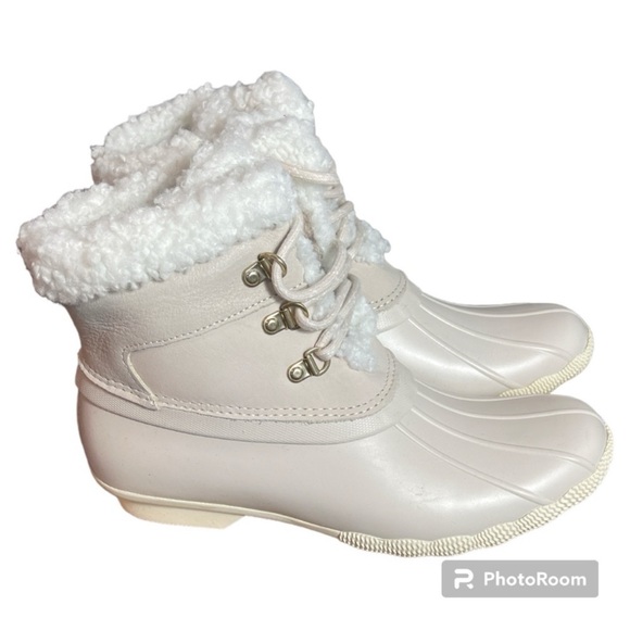 Sperry Women's Saltwater Alpine Leather White Size 9.5 New In Box - Picture 2 of 5